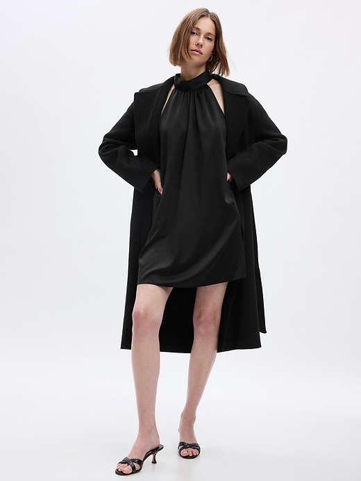 Image number 3 showing, Satin Swing Mini Dress
