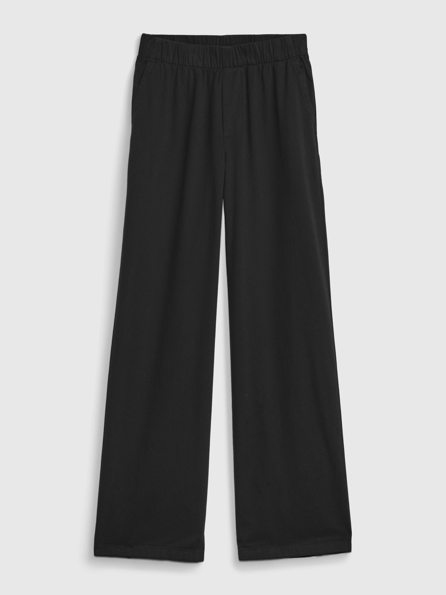Wide-Leg Twill Pants Gap