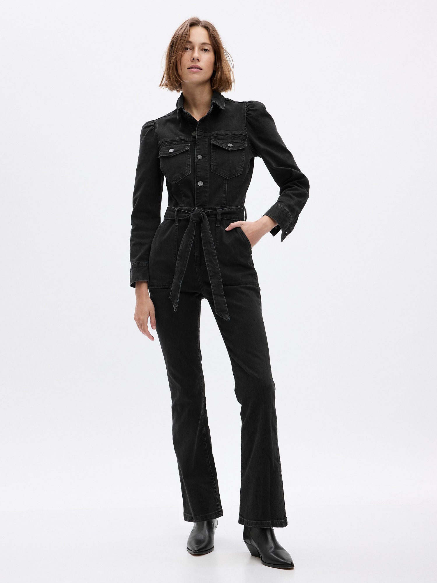 Женские комбинезоны Gap Western Denim Jumpsuit
