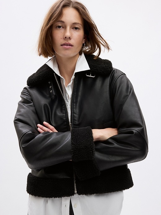 Sherpa-jack – Vegan Fleece – Ruitpatroon – Perfect voor Koude Dagen main image 1