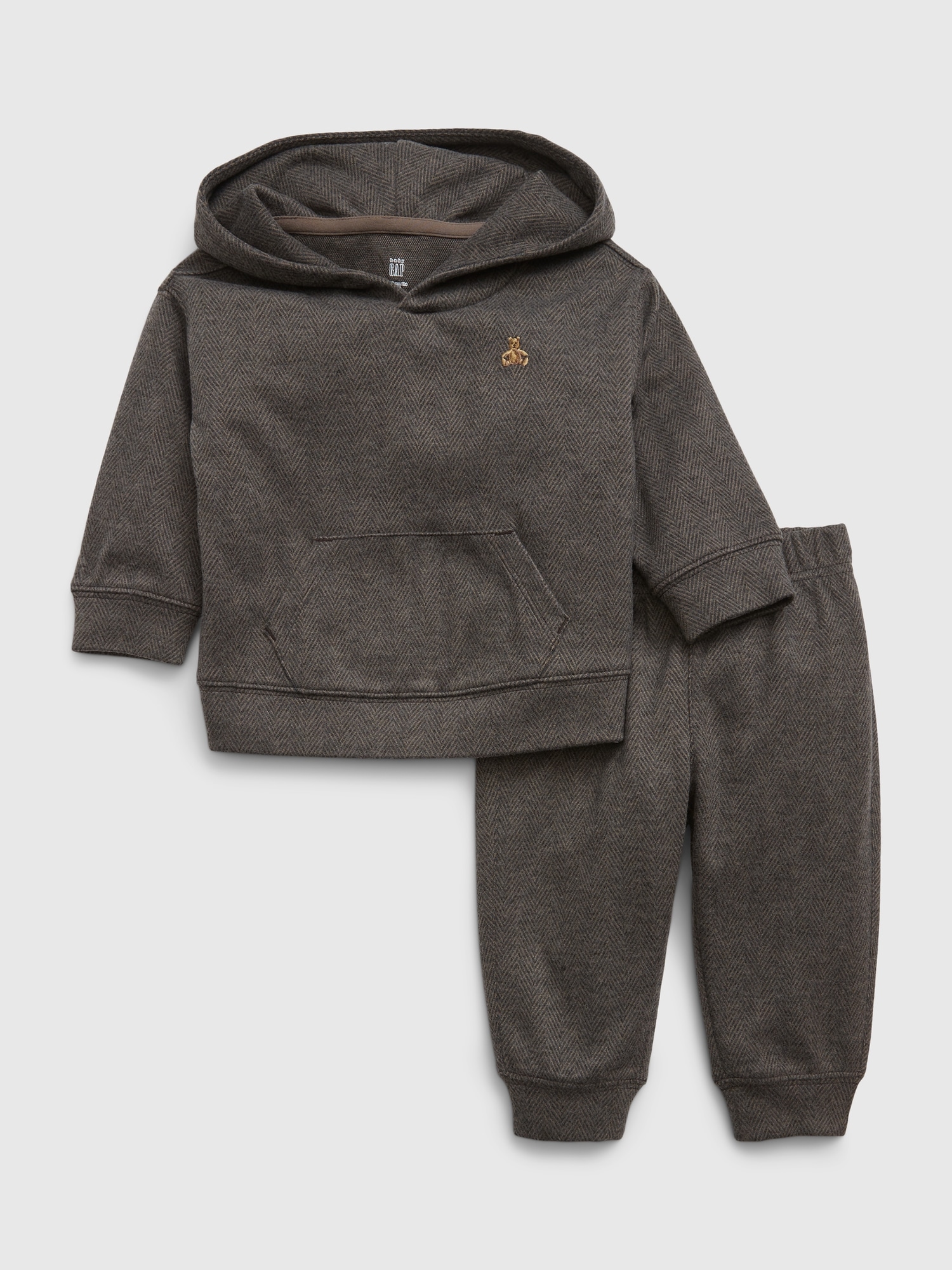 Gap Baby Herringbone Hoodie Sweat Set