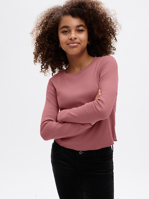 1 of 8 showing, with the color rosetta pink of product Kids Softspun T-Shirt