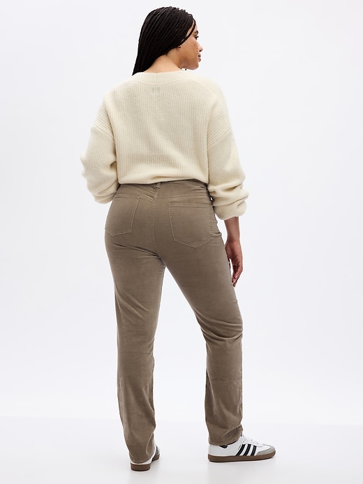 Image number 5 showing, High Rise Velvet Vintage Slim Pants