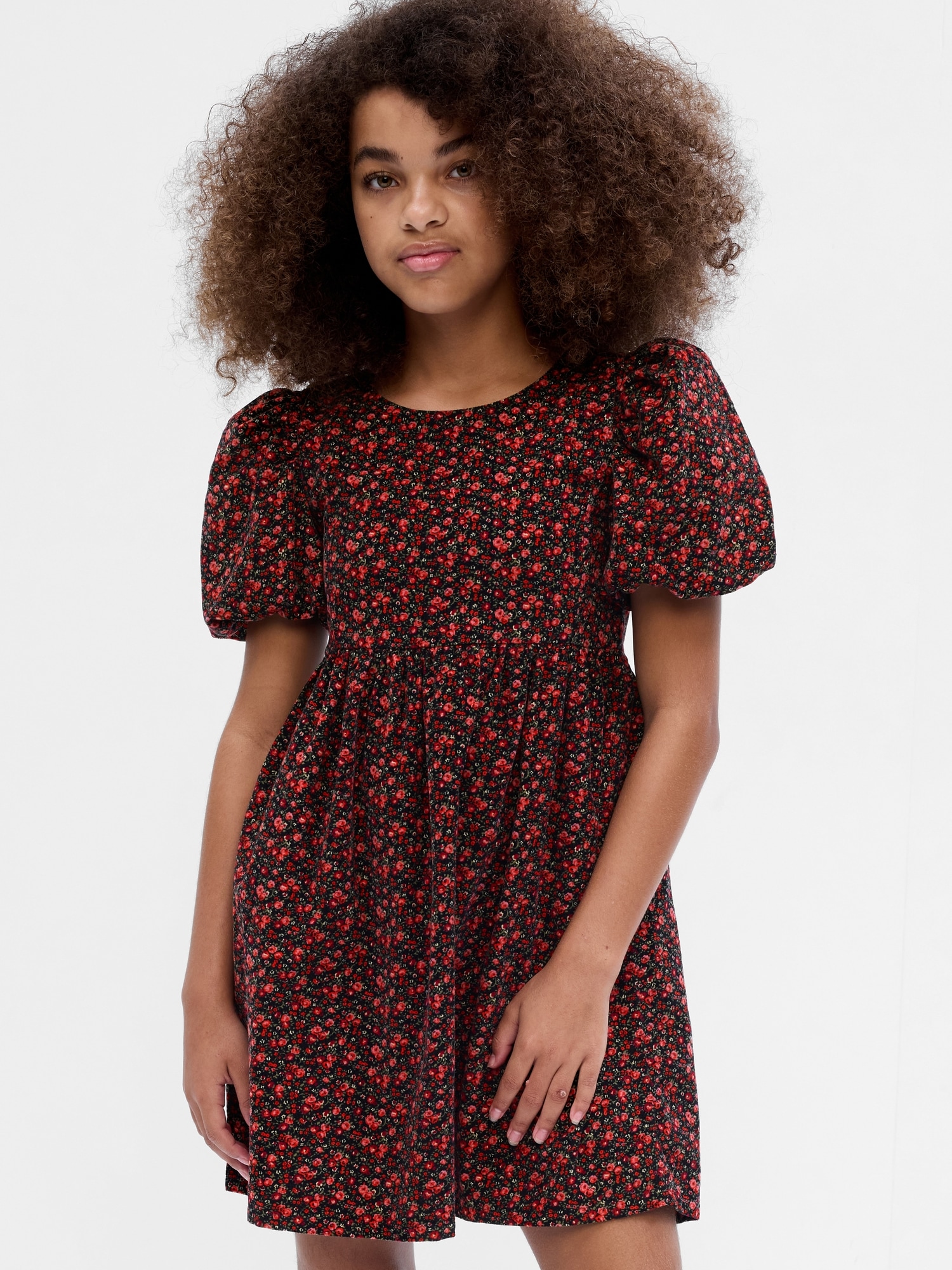 Gap Kids Puff Sleeve Corduroy Dress