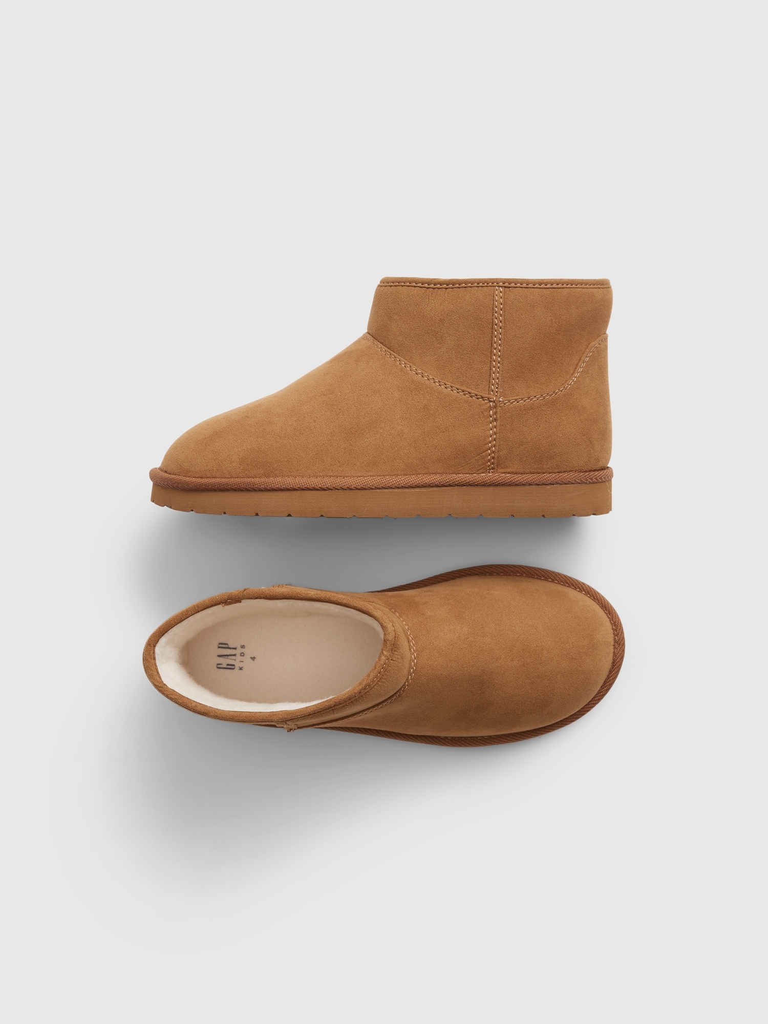 Kids Vegan Suede Cozy Boots