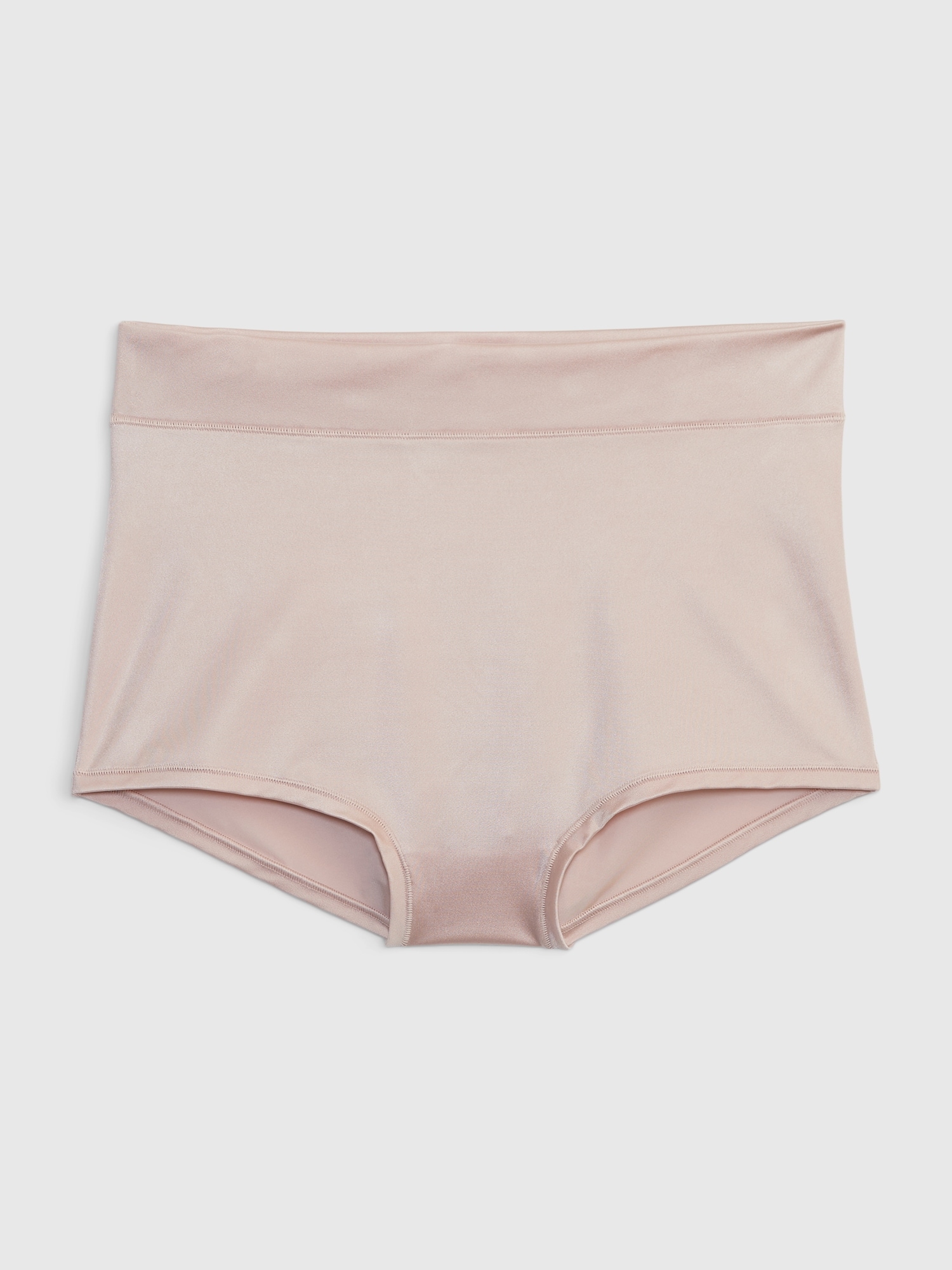 Gap High Rise Satin Bikini Briefs In Dull Rose