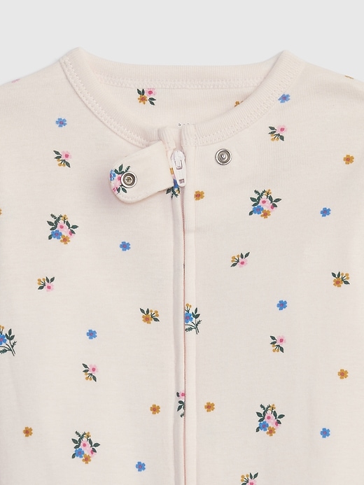 2 of 8 showing, with the color barely pink of product Baby & Toddler Organic Cotton One-Piece