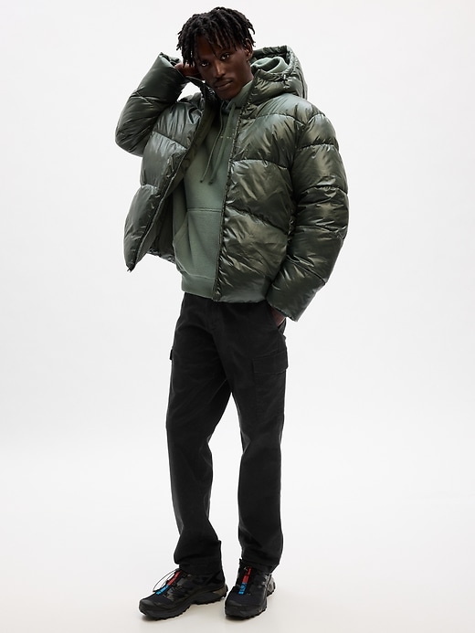 Recycled High Shine Puffer Jacket | Gap