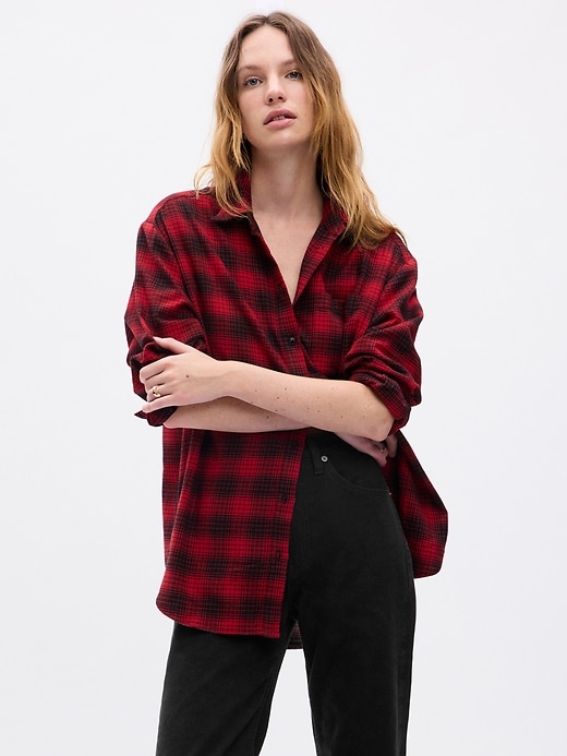 Flannel Big Shirt Gap