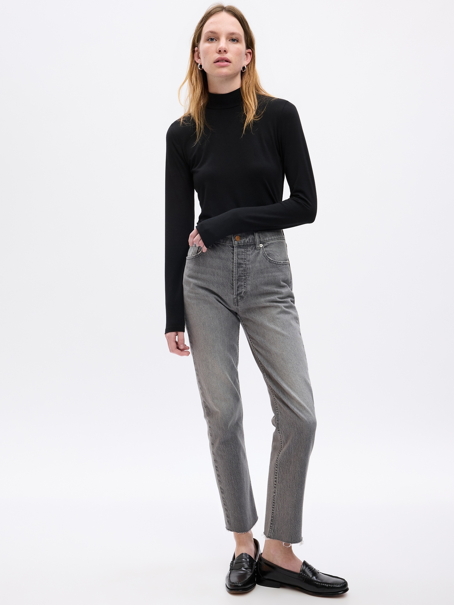 Gap Tie-Back Turtleneck T-Shirt