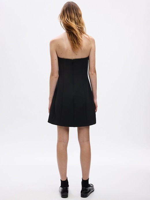 2 of 8 showing, with the color black of product Strapless Mini Dress