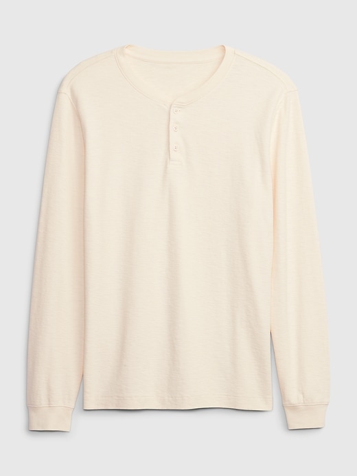 1 of 8 showing, with the color ivory frost of product Henley T-Shirt