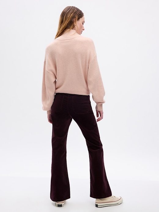 Image number 2 showing, High Rise Velvet '70s Flare Pants