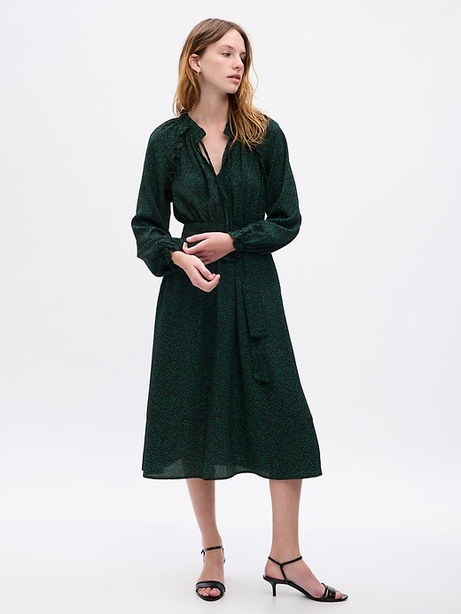 satin tie neck midi dress Italian Summer Tie Neck Midi Dress Champagne