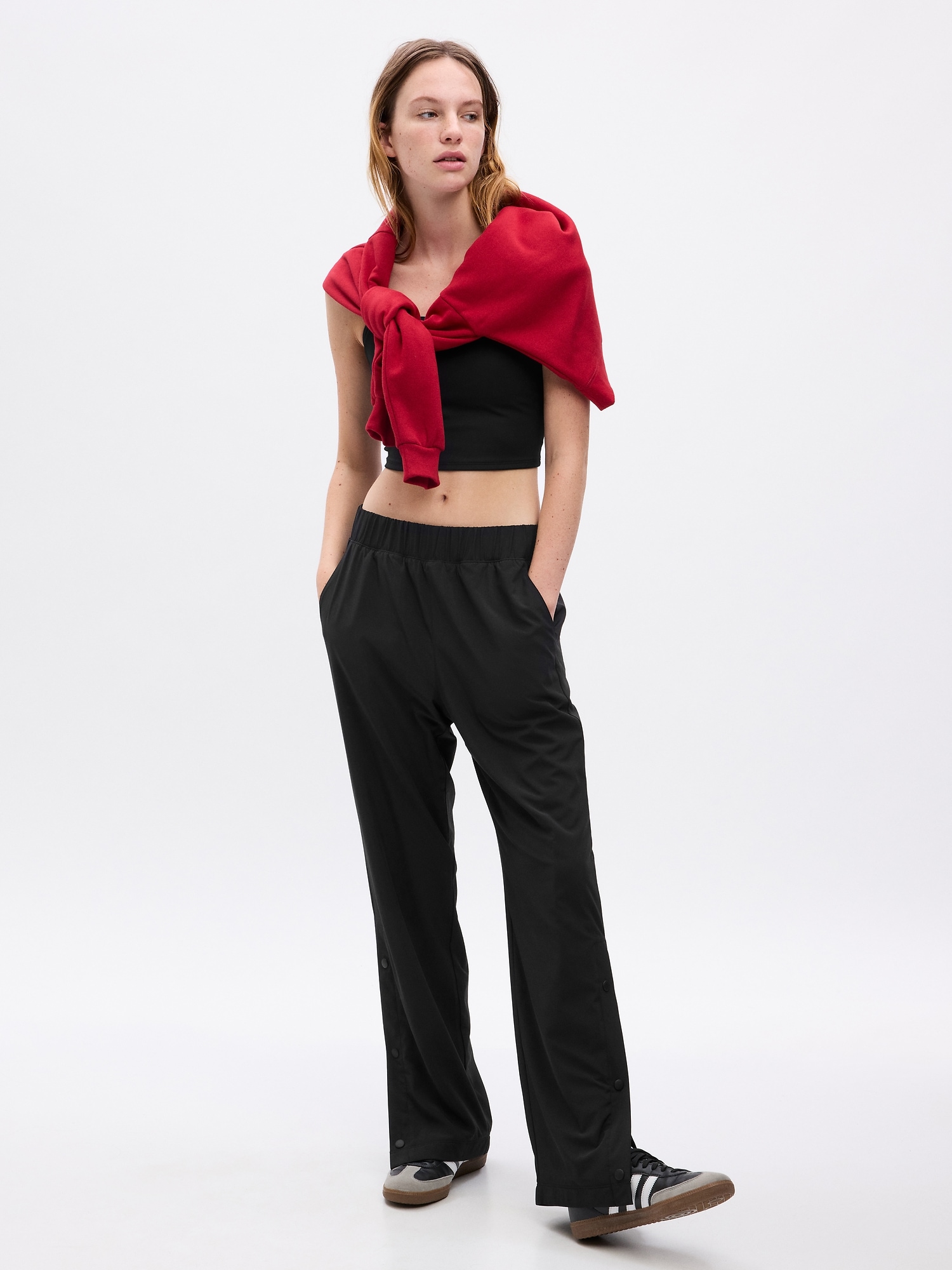 APNY Split Hem Pull-On Crop Slim Pants