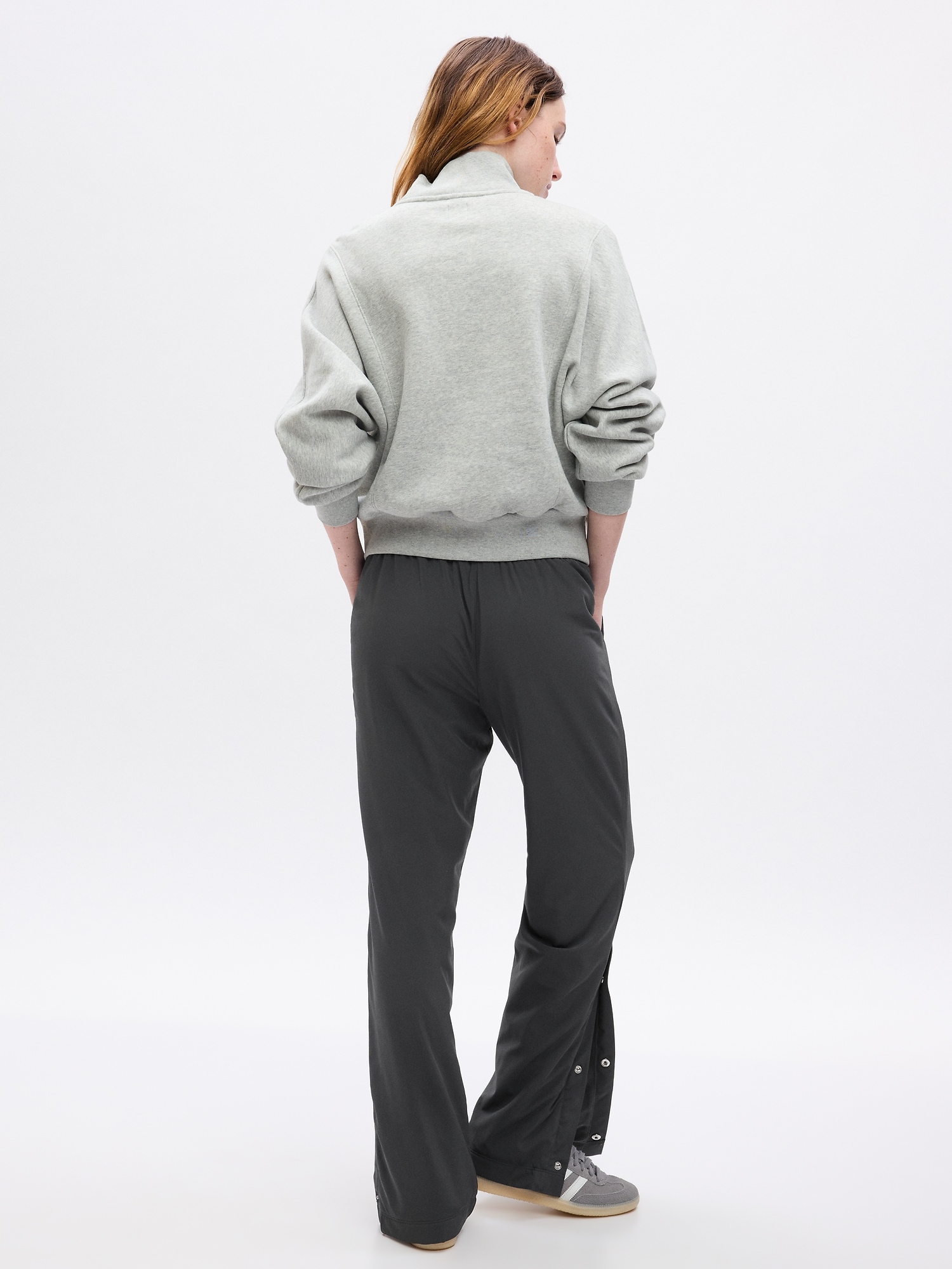 Gap Fleece-Lined Sweatpants Snap-Hem GapFit |