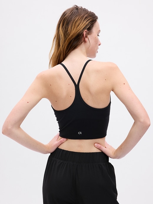2 of 8 showing, with the color BLACK of product GapFit Power Racerback Brami