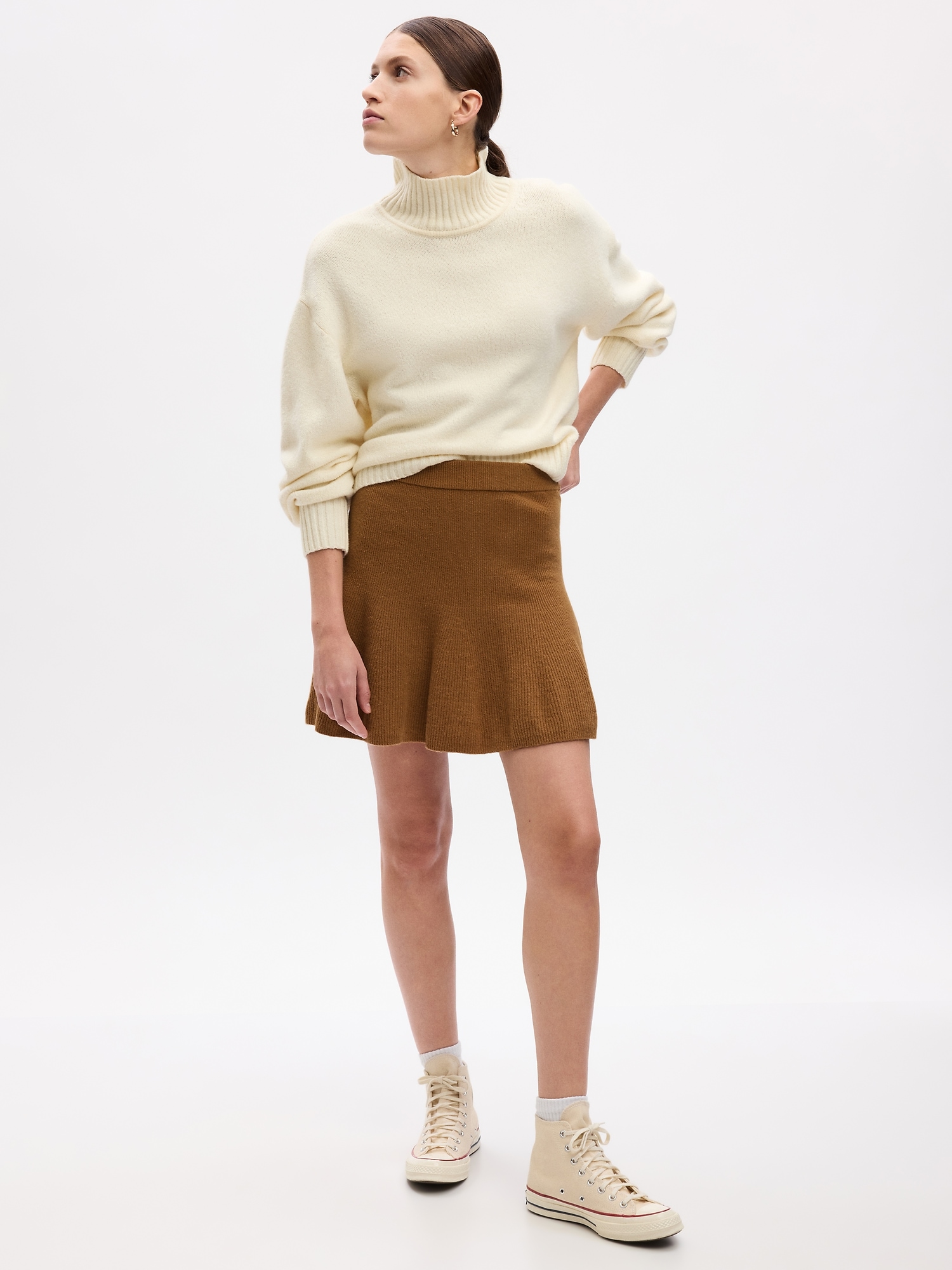 Gap CashSoft Rib Mini Sweater Skirt