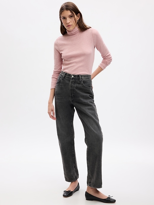 Image number 1 showing, Essential Rib Turtleneck T-Shirt