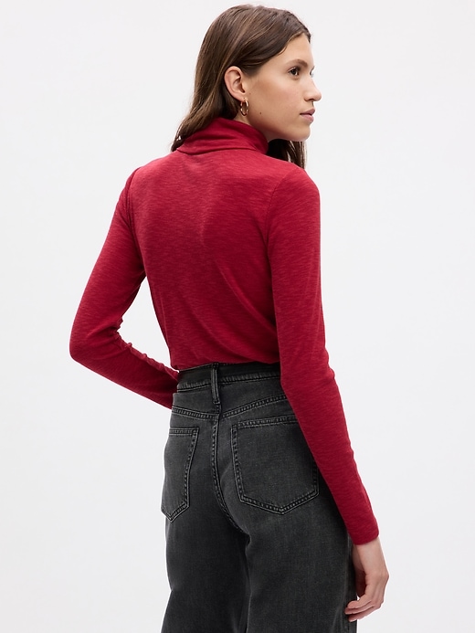 Image number 2 showing, Essential Rib Turtleneck T-Shirt