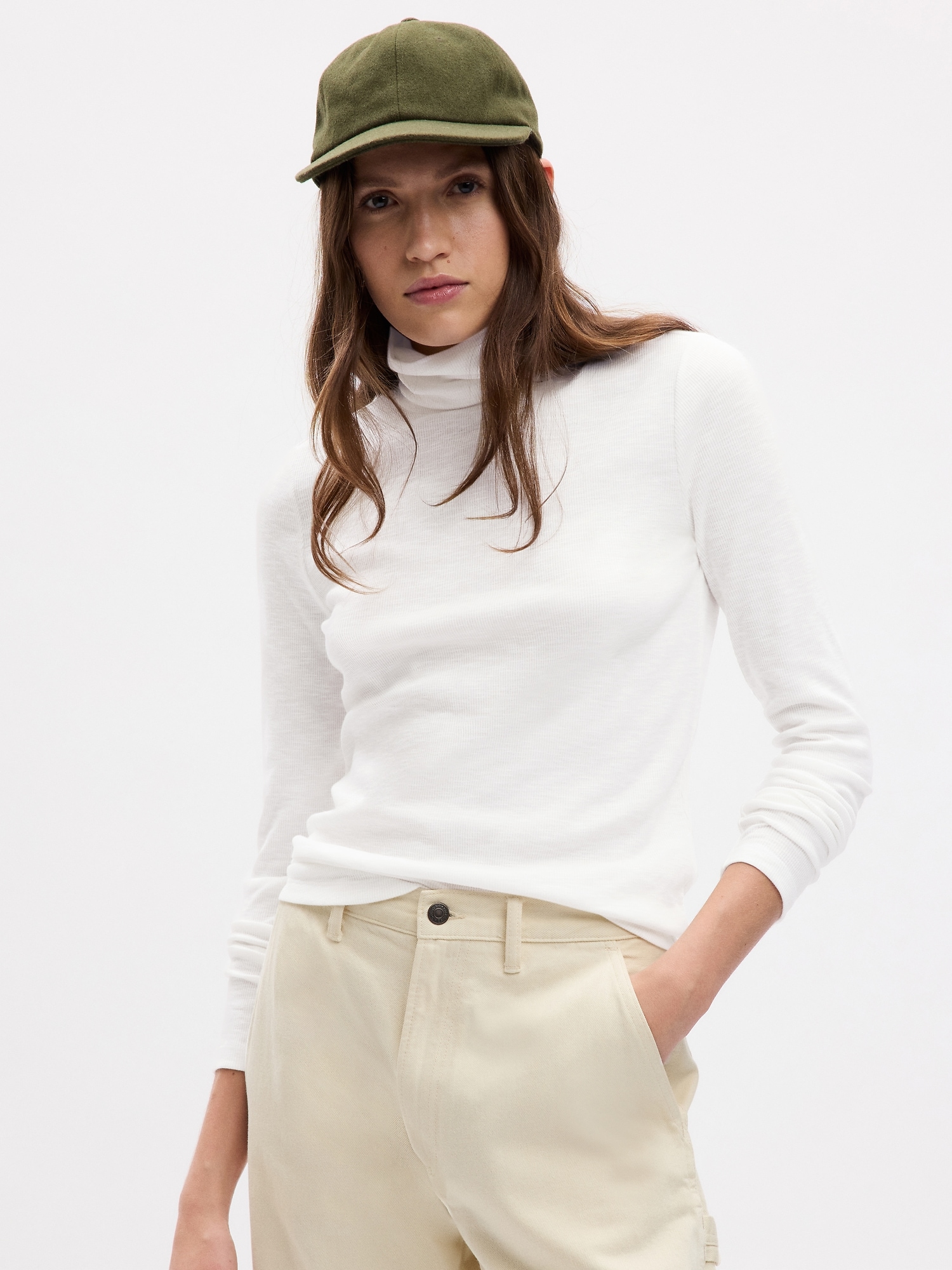 Essential Rib Turtleneck T-Shirt