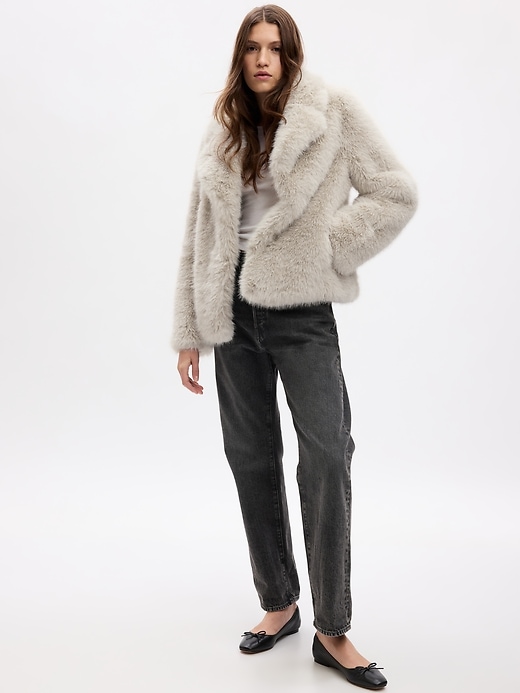 Image number 1 showing, Faux-Fur Jacket