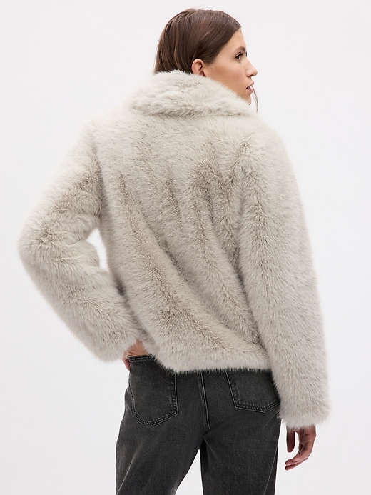 Image number 2 showing, Faux-Fur Jacket