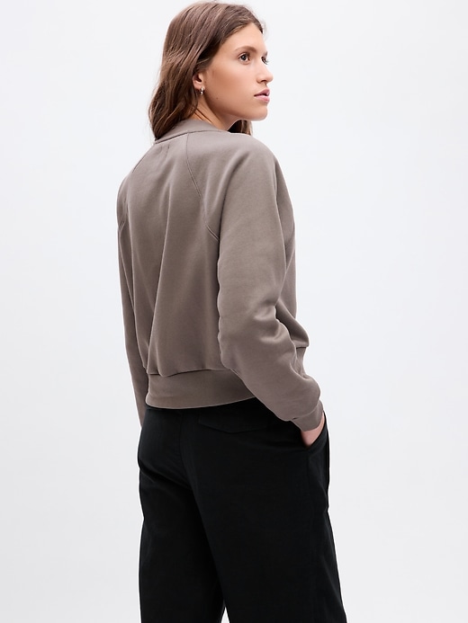 Image number 2 showing, Vintage Soft Cropped Sweatshirt Cardigan