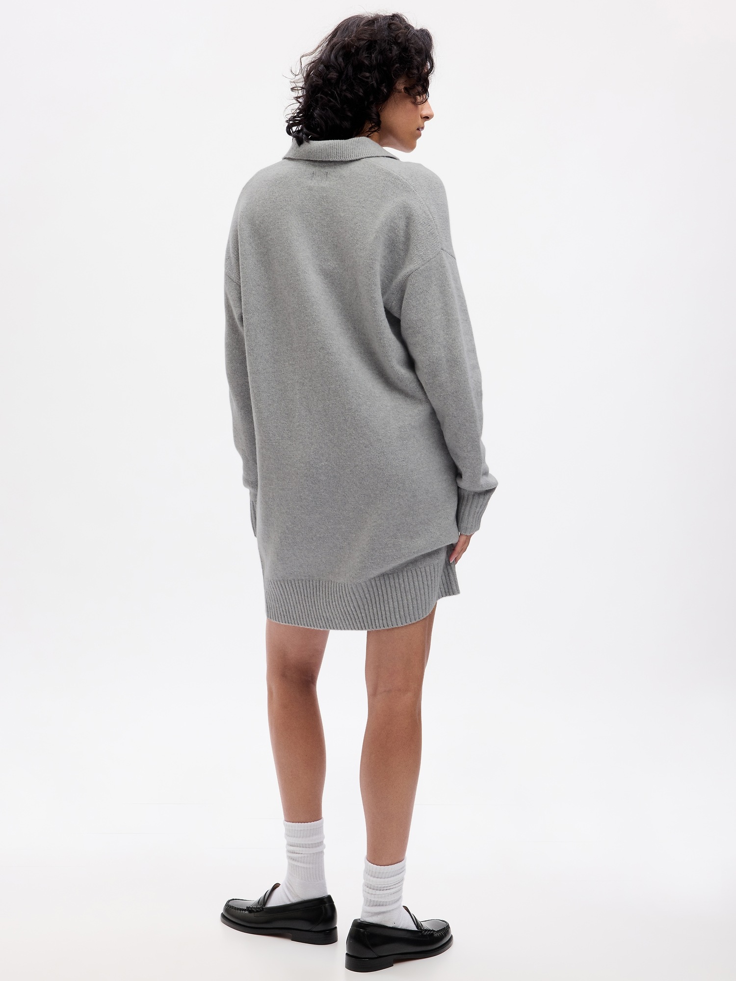CashSoft Polo Mini Sweater Dress Gap