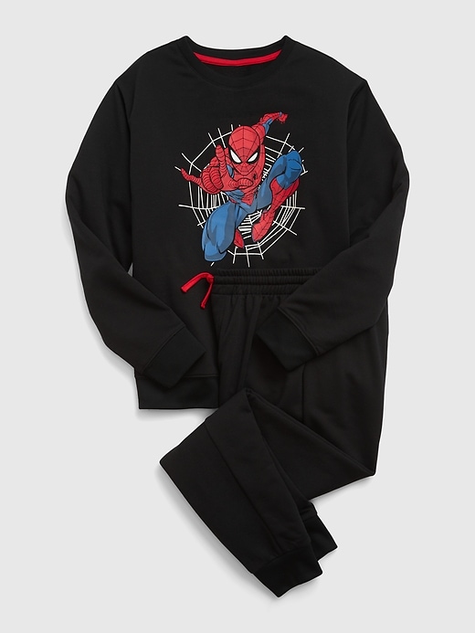 Image number 1 showing, GapKids &#124 Marvel Recycled Spider-Man PJ Set