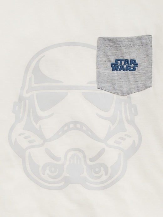 2 of 8 showing, with the color ivory frost of product GapKids &#124 Star Wars™ Recycled PJ Set