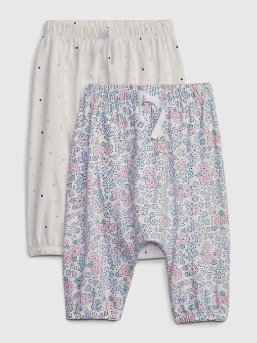 1 of 8 showing, with the color orchid petal of product Baby First Favorites Pull-On Pants (2-Pack)
