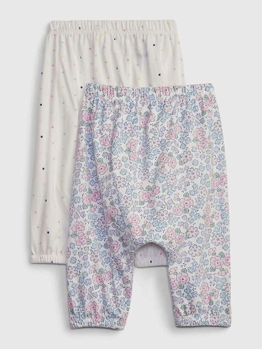 2 of 8 showing, with the color orchid petal of product Baby First Favorites Pull-On Pants (2-Pack)