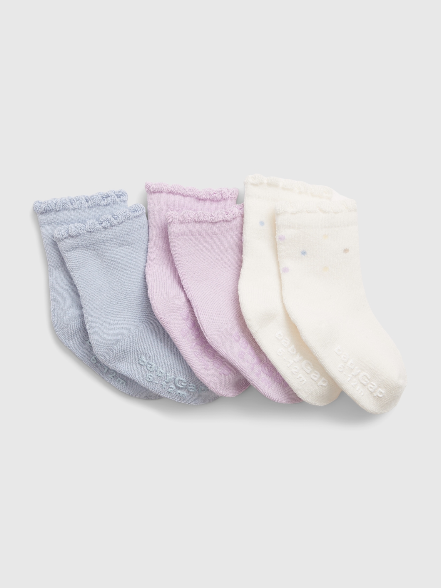 Baby First Favorites Organic Cotton Crew Socks (3-Pack)