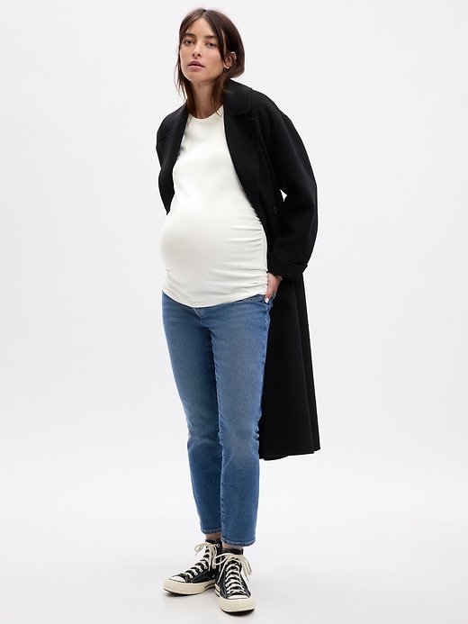 Image number 1 showing, Maternity Inset Panel Vintage Slim Jeans