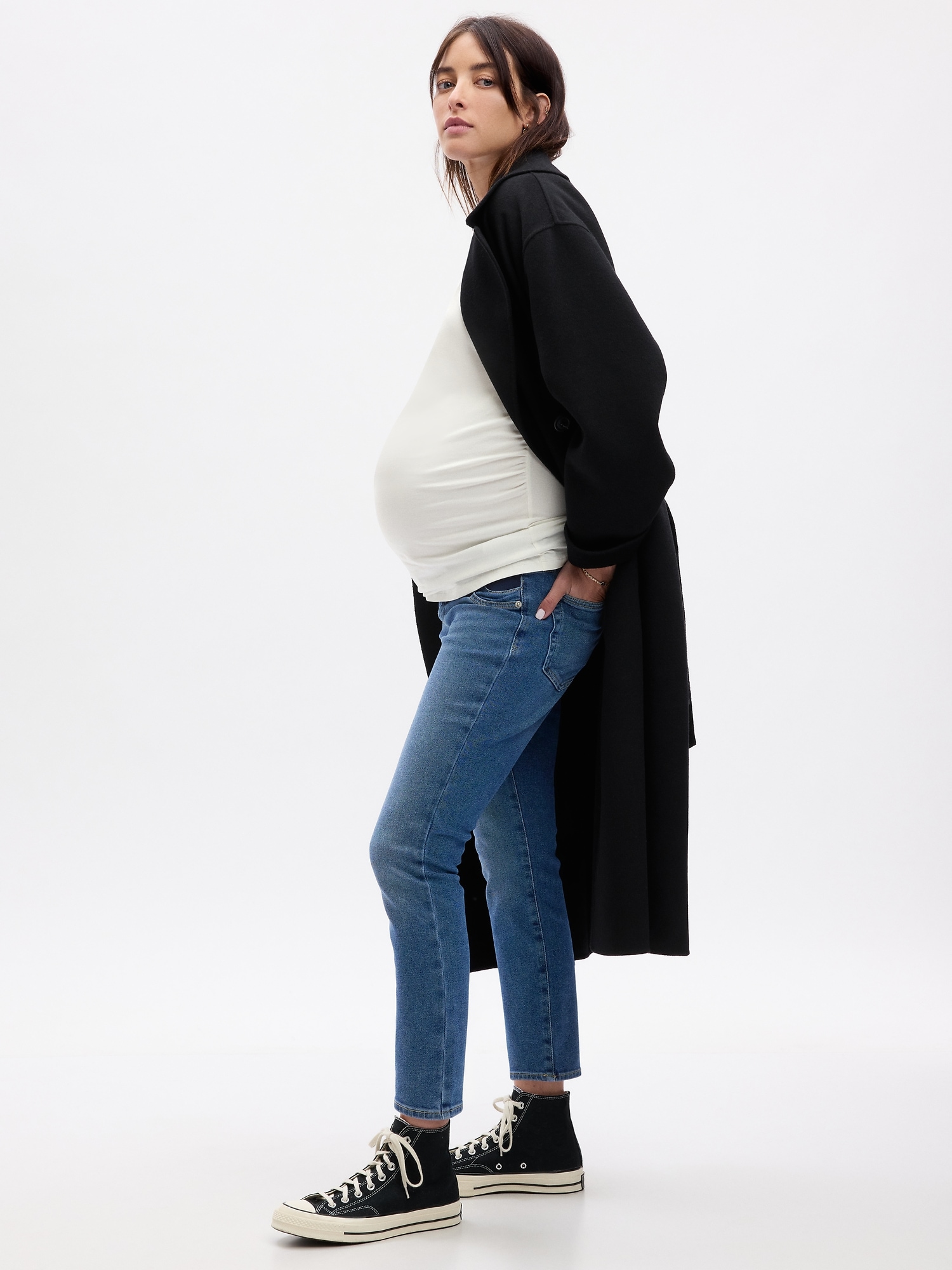 Maternity Inset Panel Vintage Slim Jeans