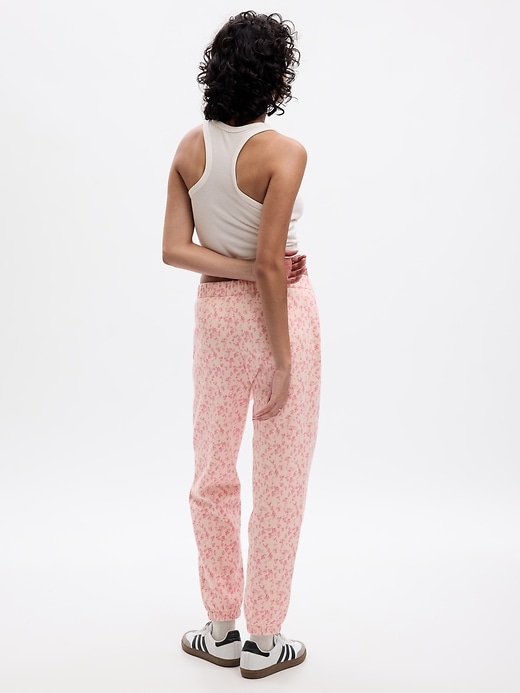 2 of 8 showing, with the color pink floral of product Gap × LoveShackFancy Floral Joggers