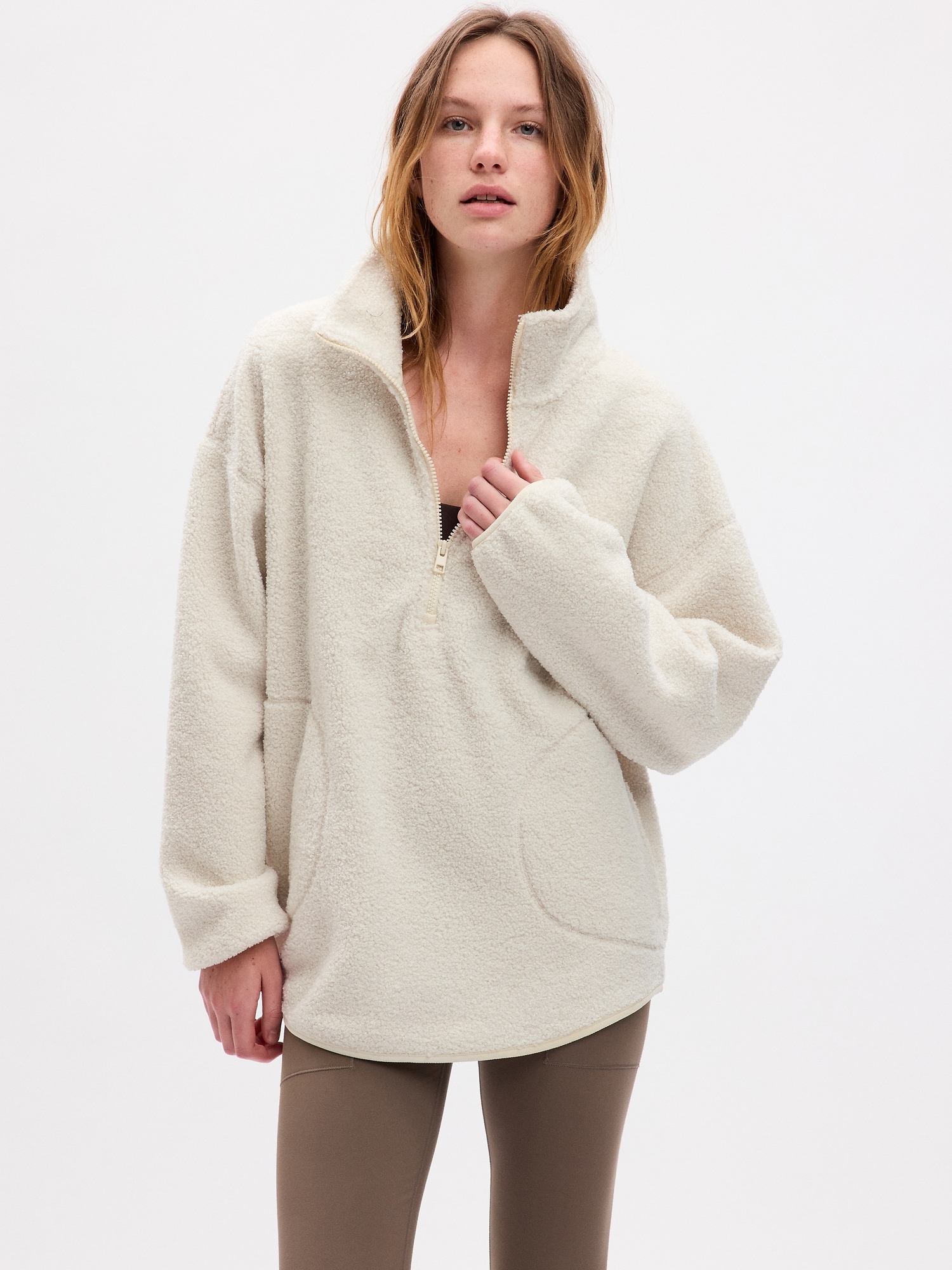 GapFit Sherpa Half-Zip Pullover