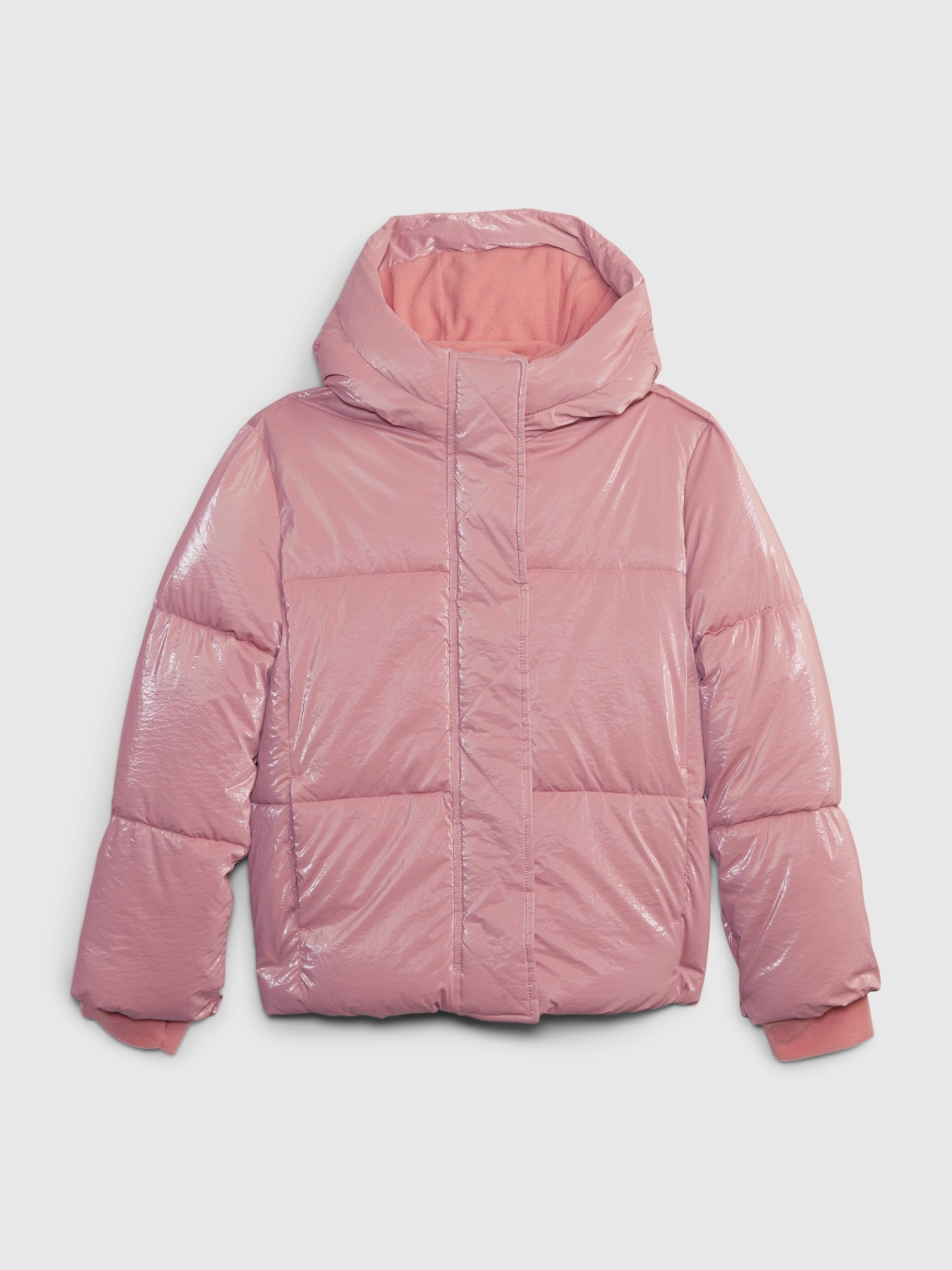 Kids Nylon Shine Puffer Jacket Gap