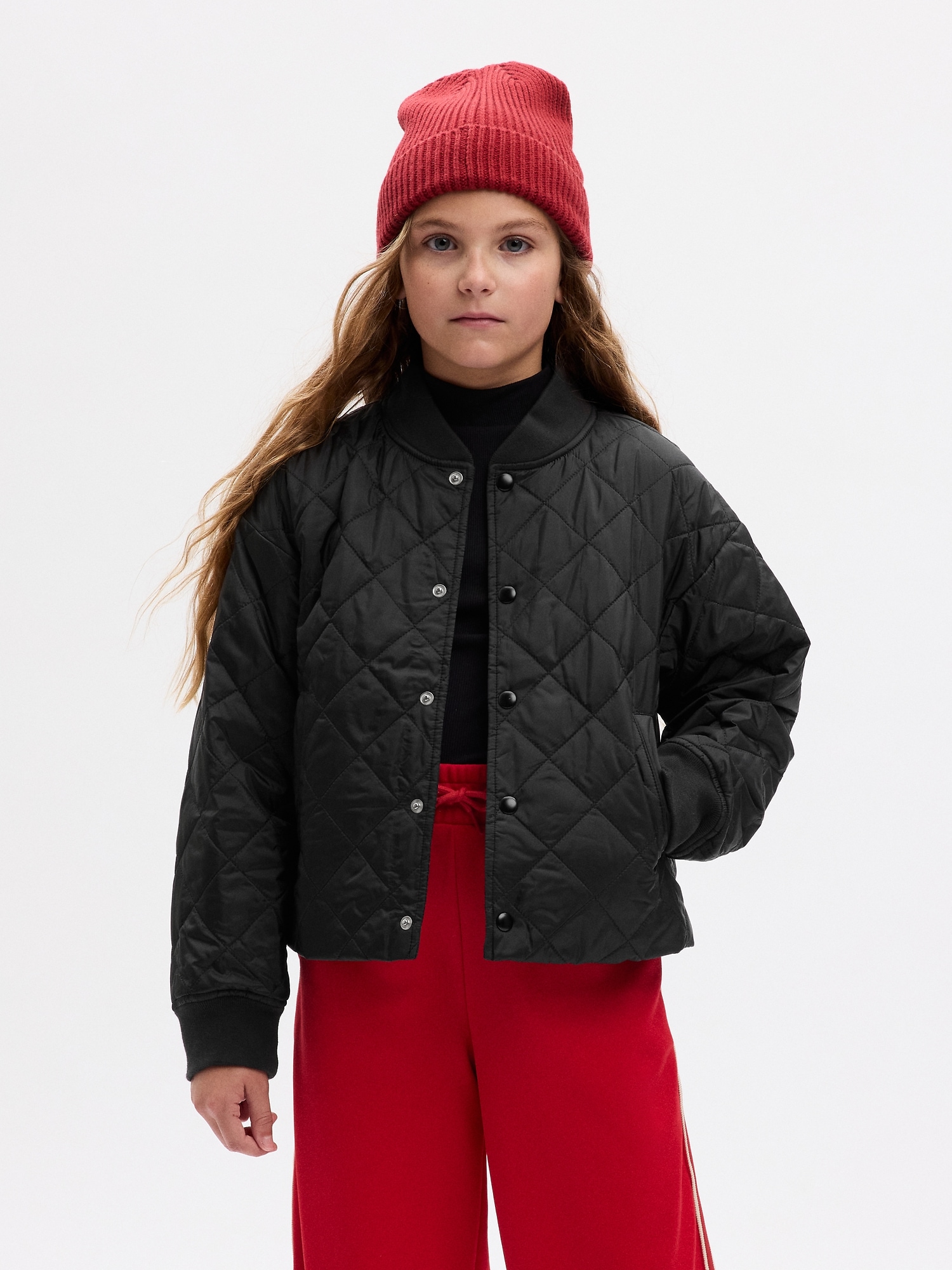 Kids Recycled Lightweight Quilted Puffer Jacket