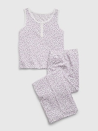 View large product image 1 of 1. Kids Recycled Tank PJ Set