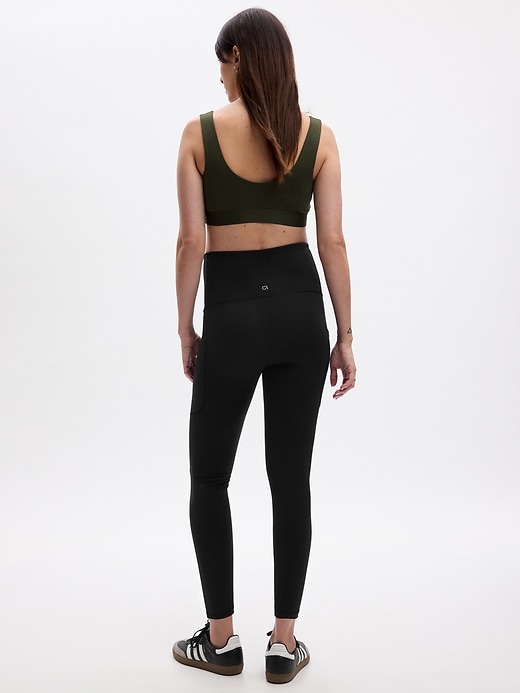 Image number 2 showing, Maternity Recycled Power Full Panel 7/8 Leggings