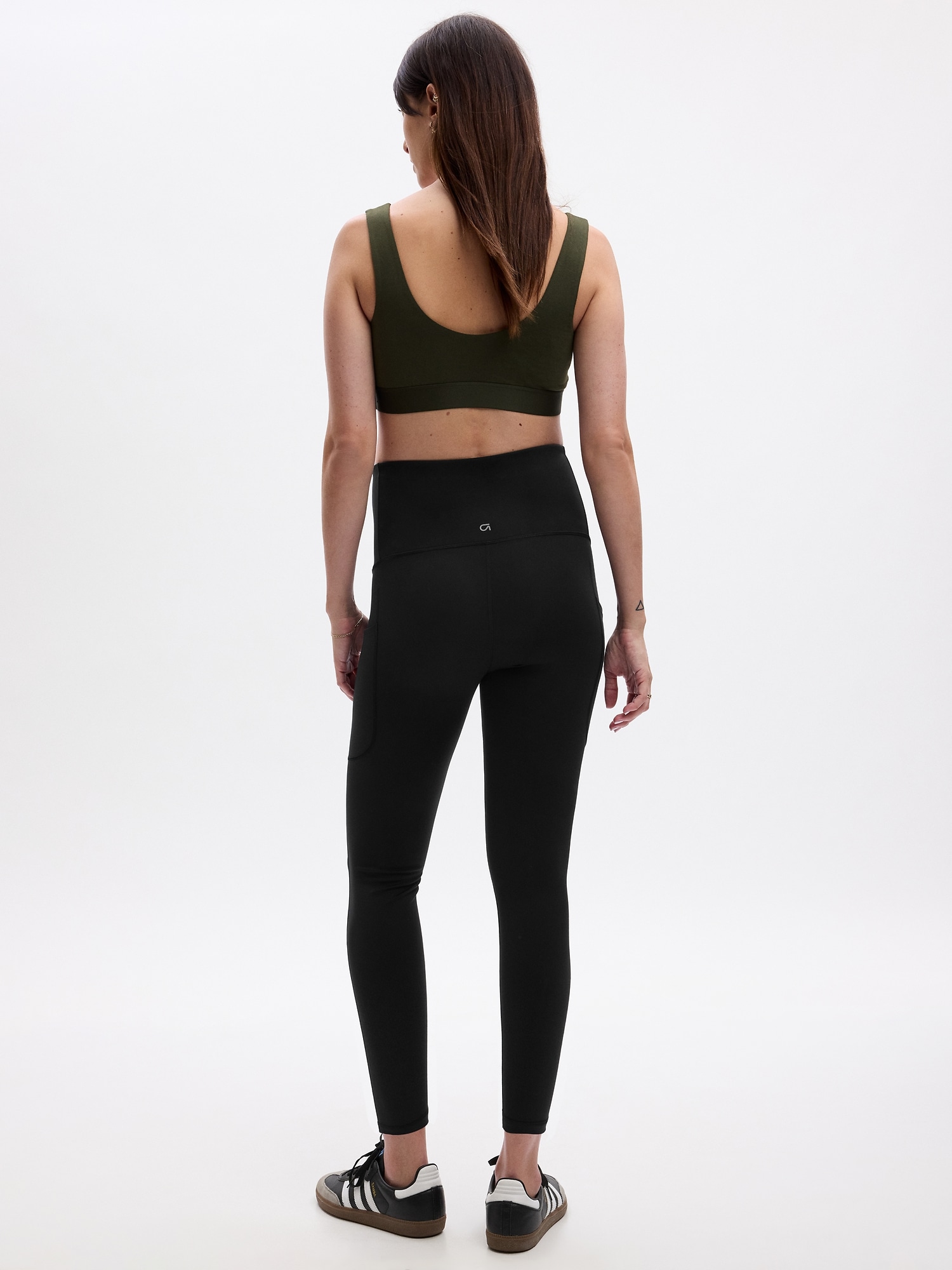 Black Midi Legging, 7/8th Leggings