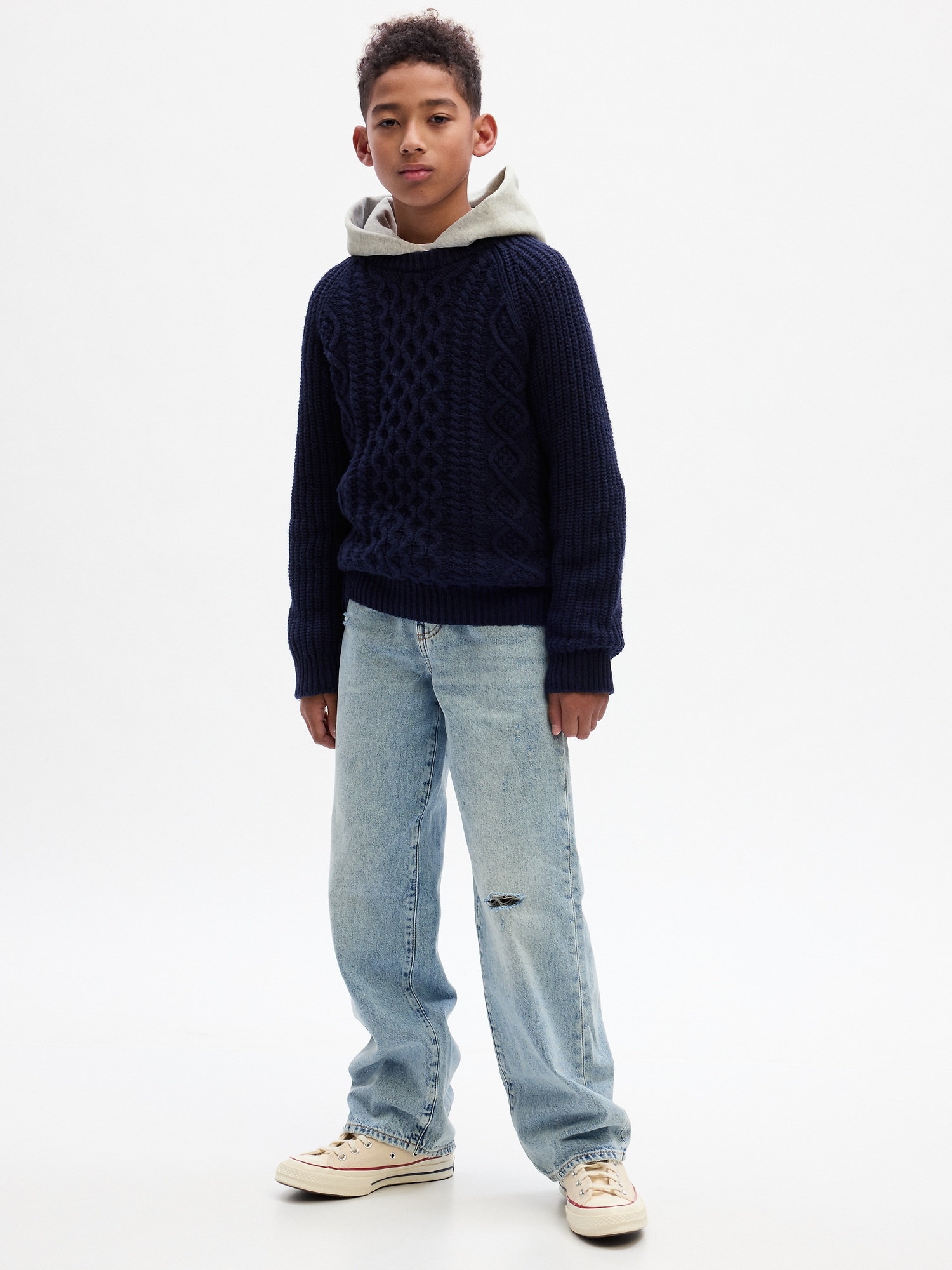 Kids Organic Cotton 90s Loose Jeans