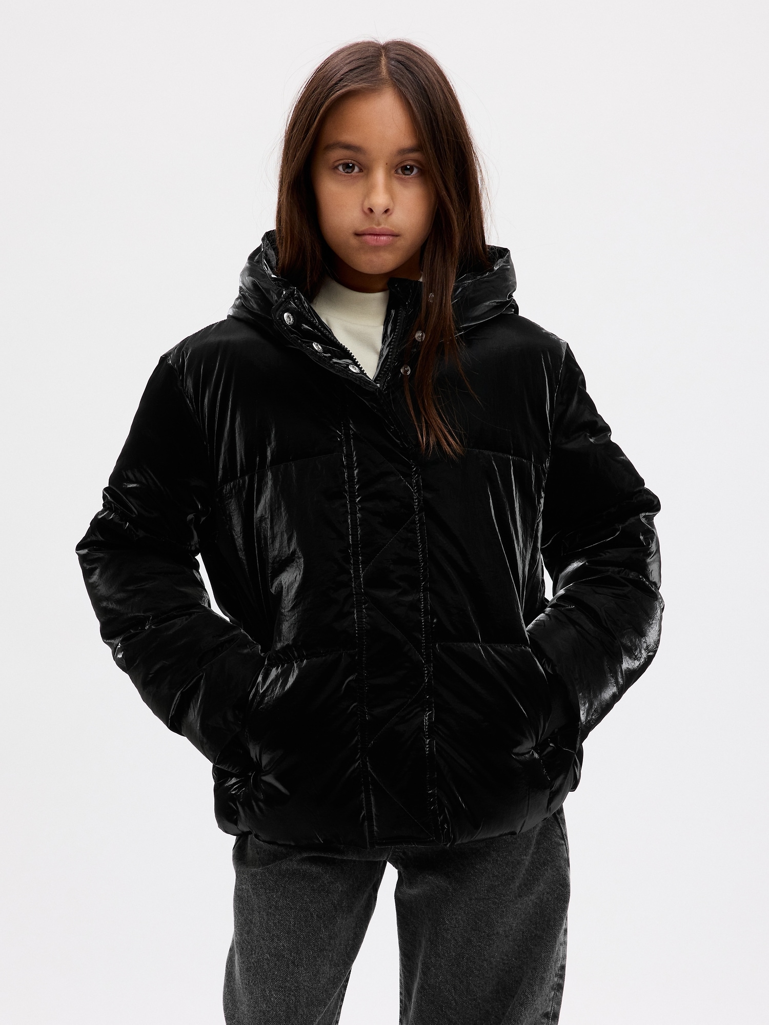 Gap Kids Nylon Shine Puffer Jacket