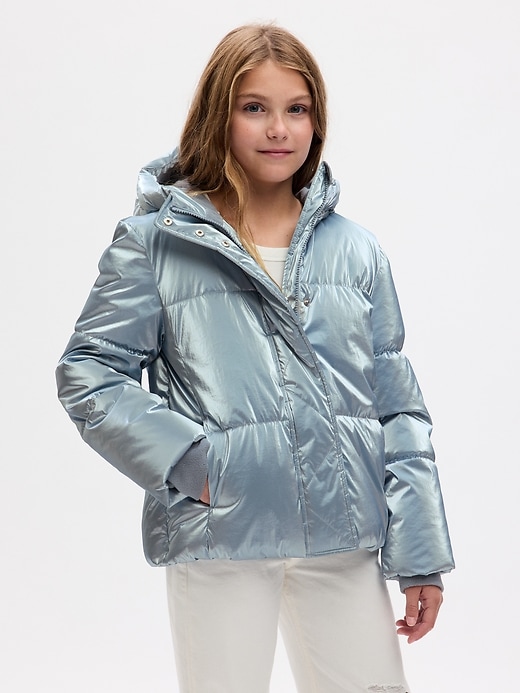 Image number 4 showing, Kids Nylon Shine Puffer Jacket