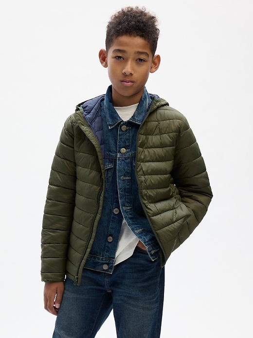 Image number 1 showing, Kids Recycled Lightweight Puffer Jacket