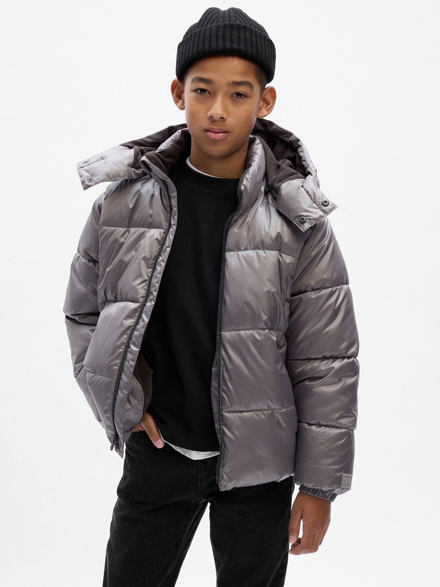 Kids Recycled Oversized Puffer Jacket