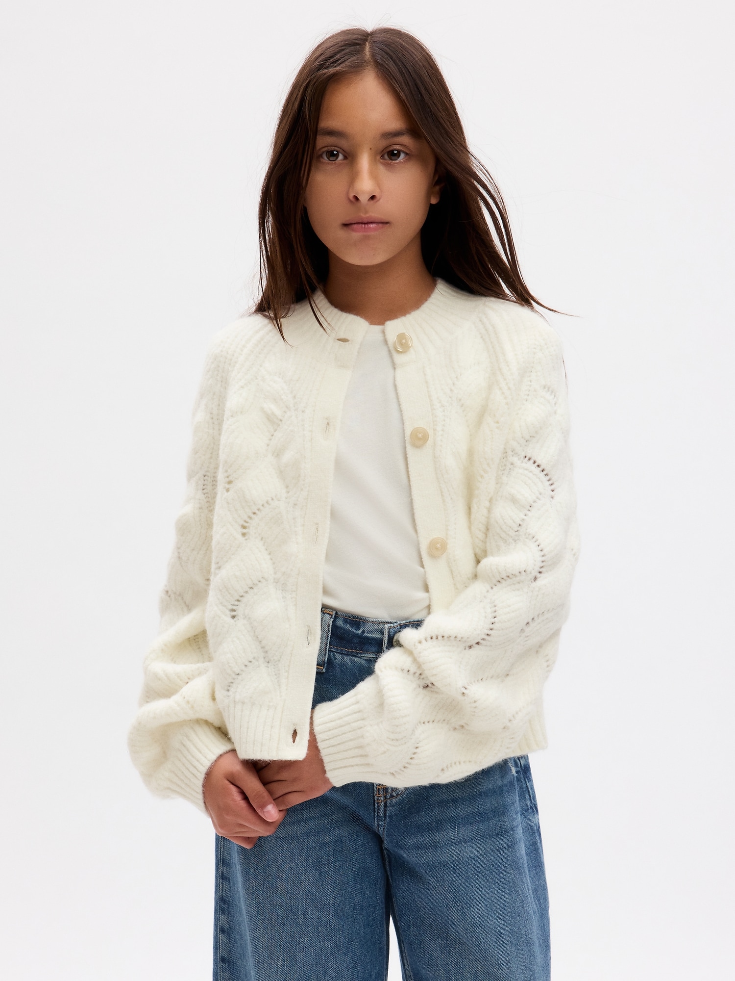 Kids Textured Cardigan