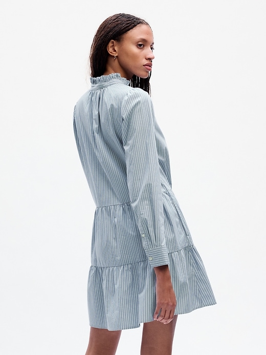 Image number 2 showing, Tiered Mini Shirtdress